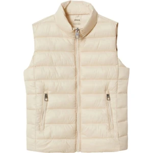 Beige dunväst från Mango - Så fin dunväst i beige från mango i storlek m men skulle mer säga xs/s. Köpt för något år sedan på mango i Spanien men endast använd några gånger så i fint skick🥰