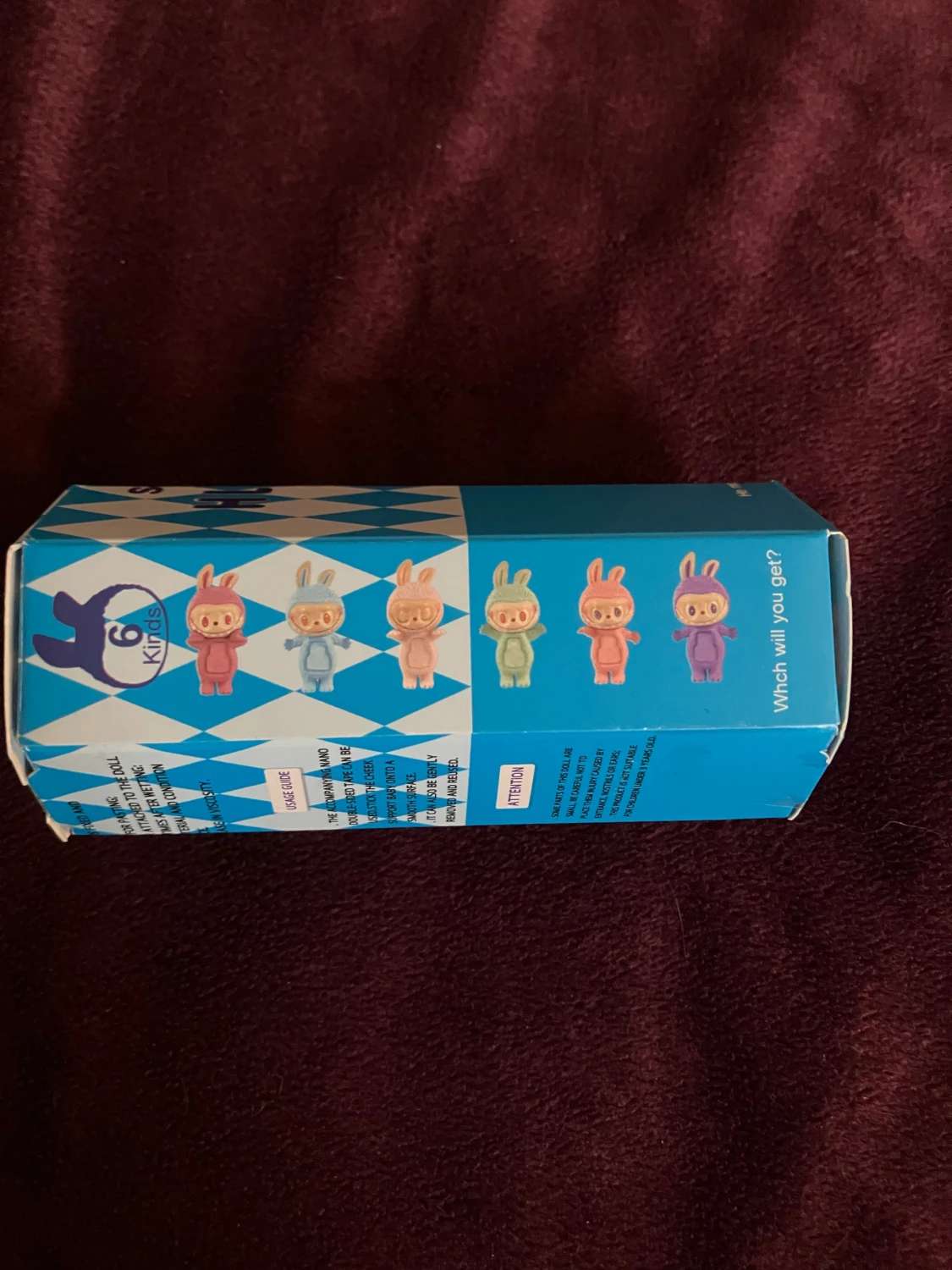 Rosa dekorativ mini figur Sonny Angel/ labubu  - 1