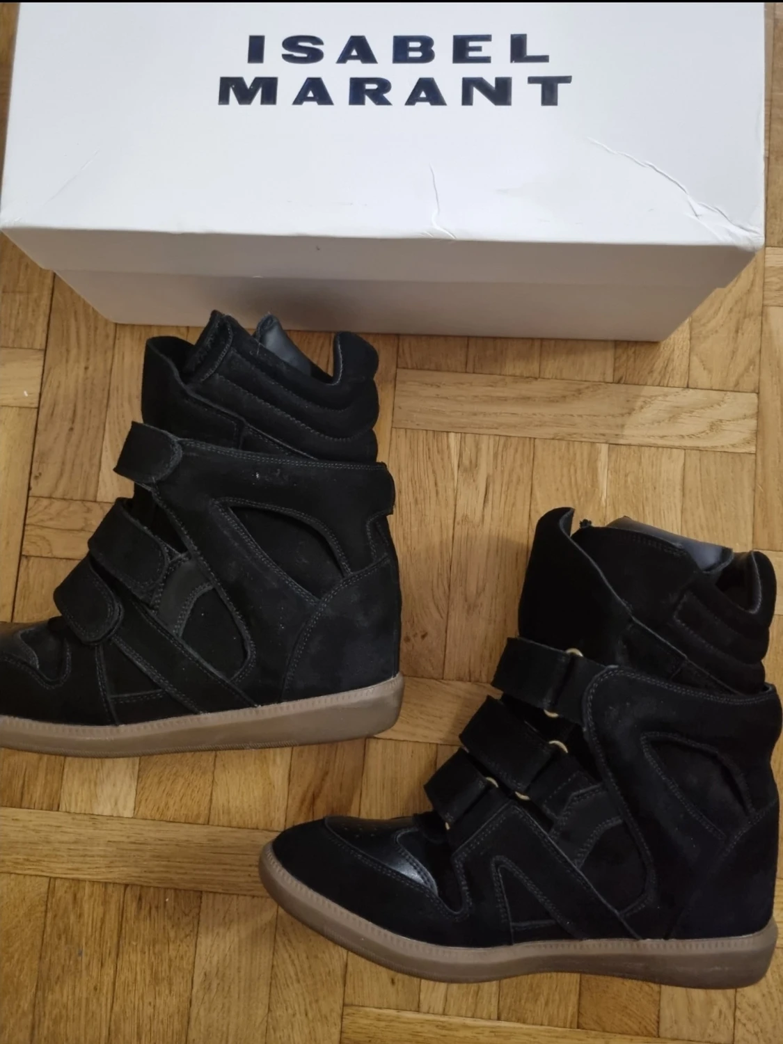 Svarta sneakers Isabel Marant