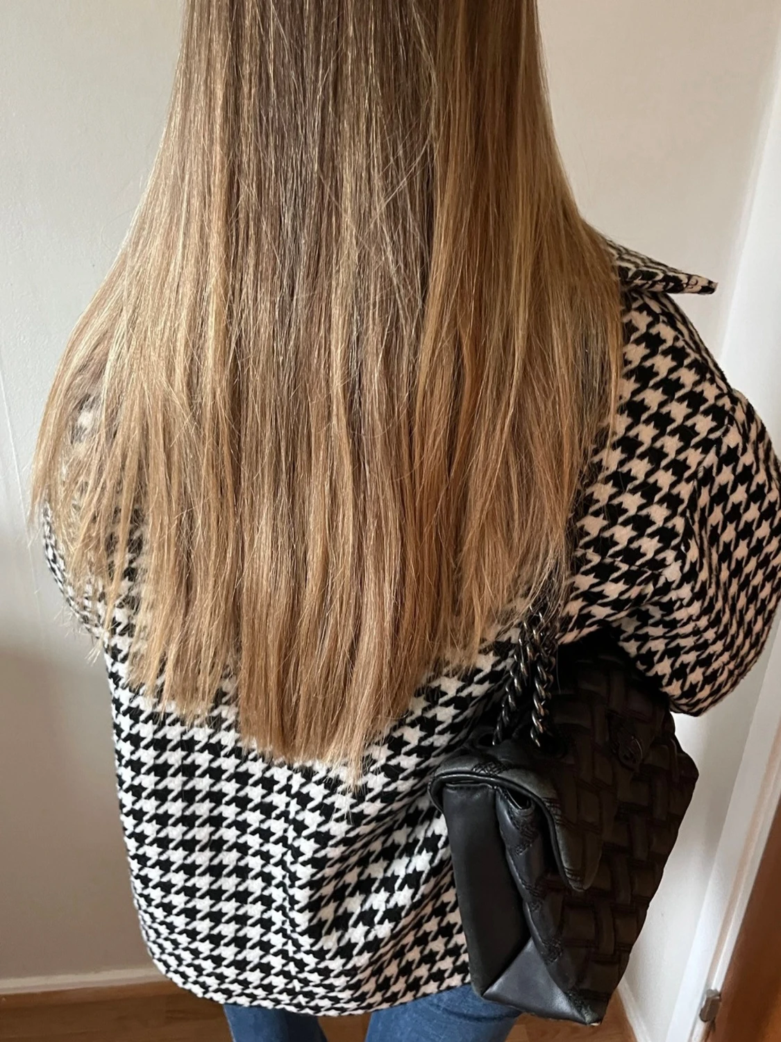 Hundtandsmönstrad jacka - 2