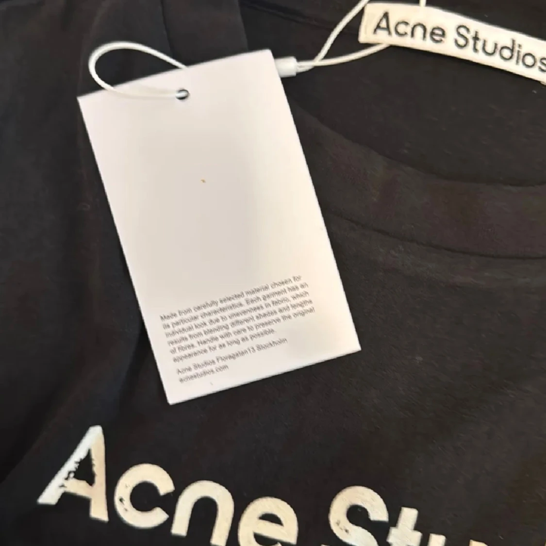 Svart Acne Studios t-shirt Stockholm - 3