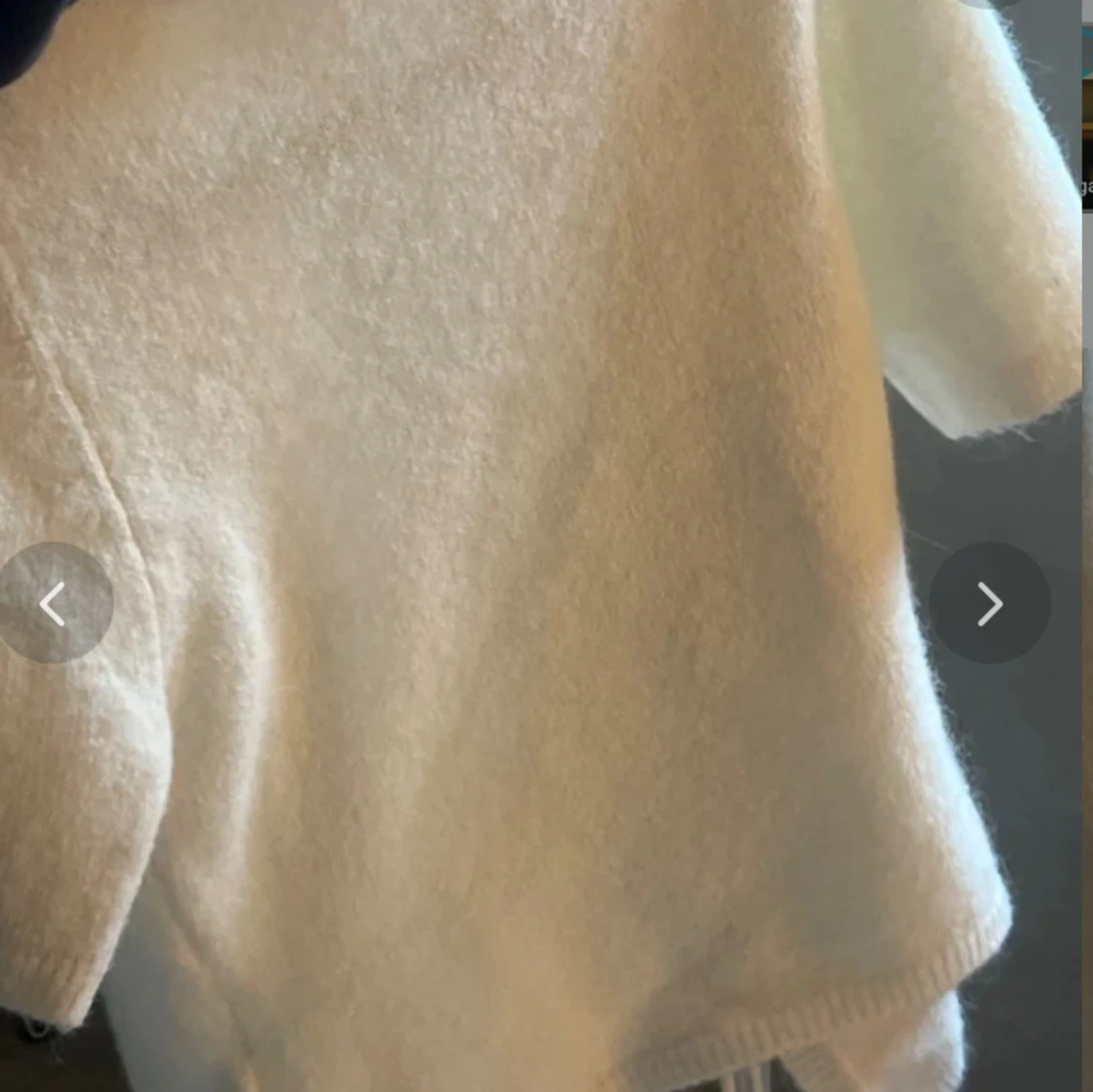 Vit omlottkofta med snörning - 1