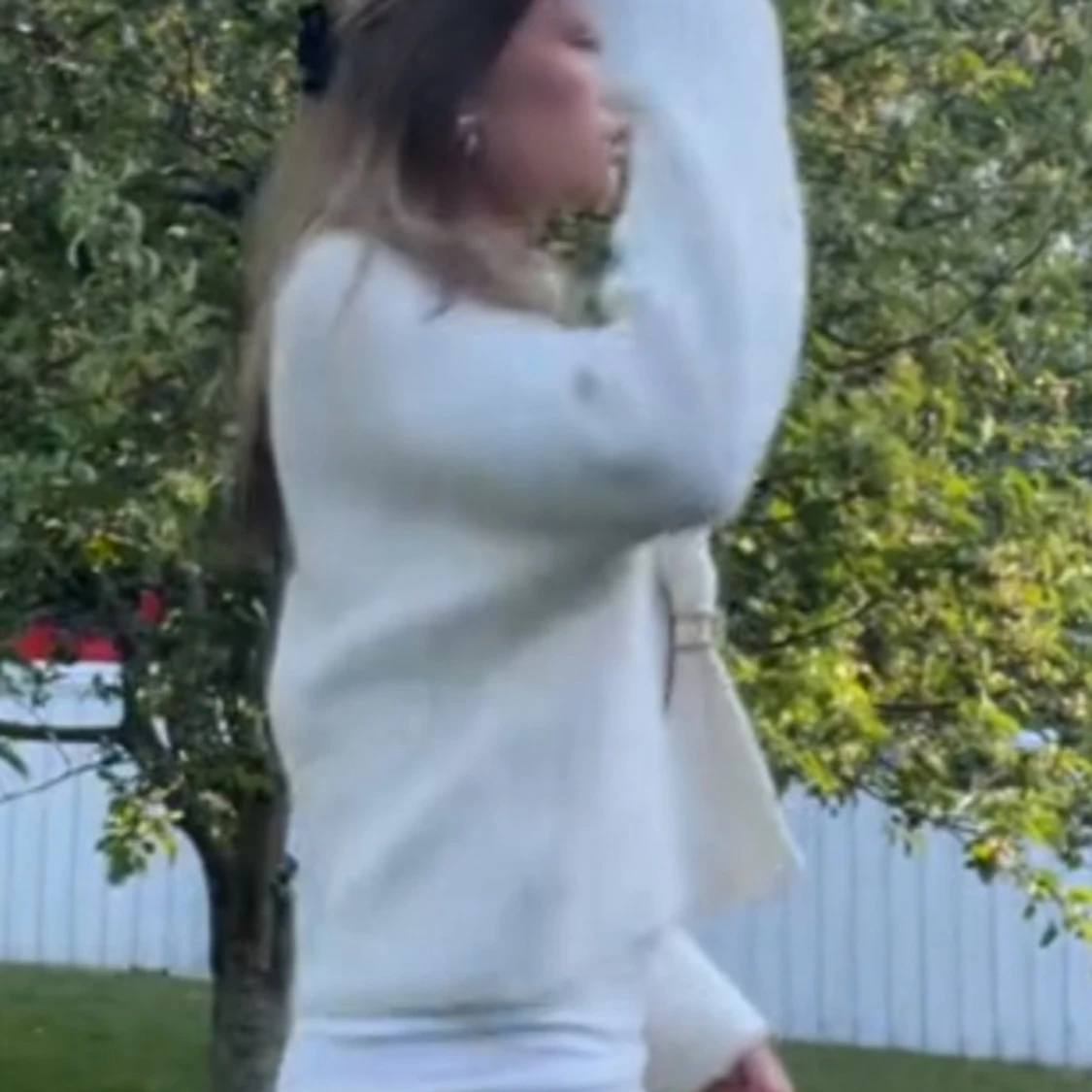 Vit ribbad kofta - 1