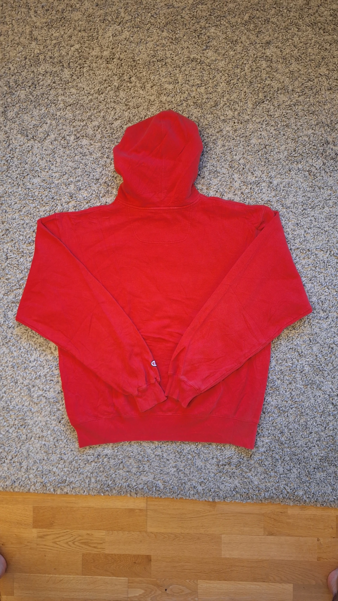 Röd Champion hoodie  - 2