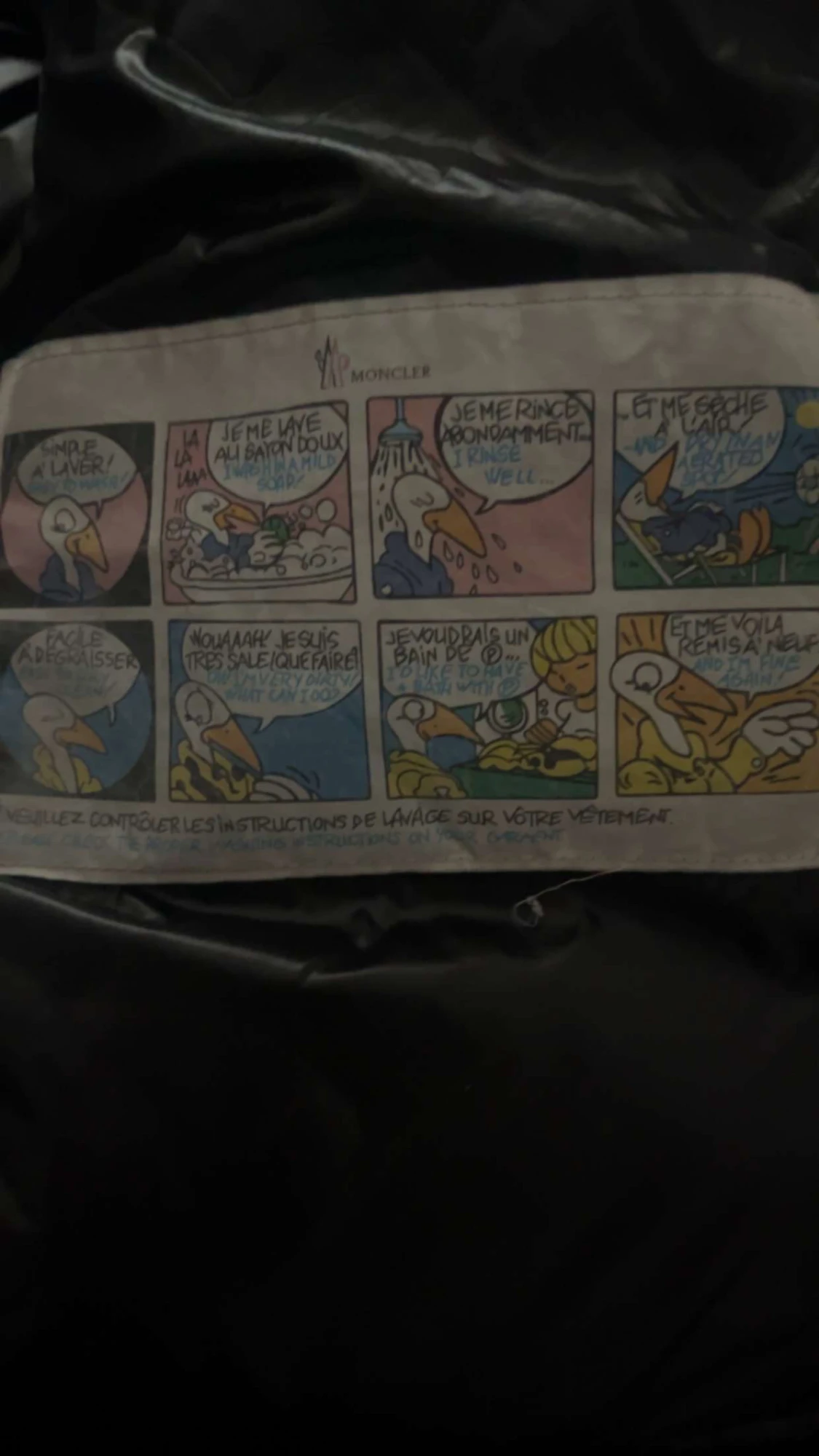 Svart Moncler pufferjacka med huva - 4