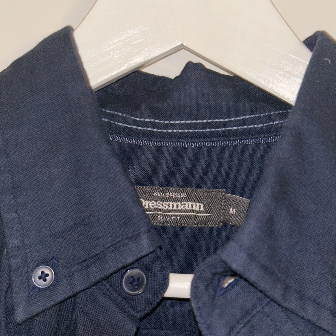 Mörkblå Overshirt/skjorta Dressmann  - 3