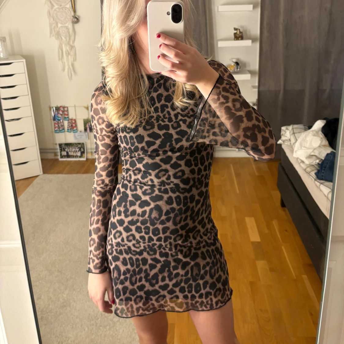 Klänning leopard