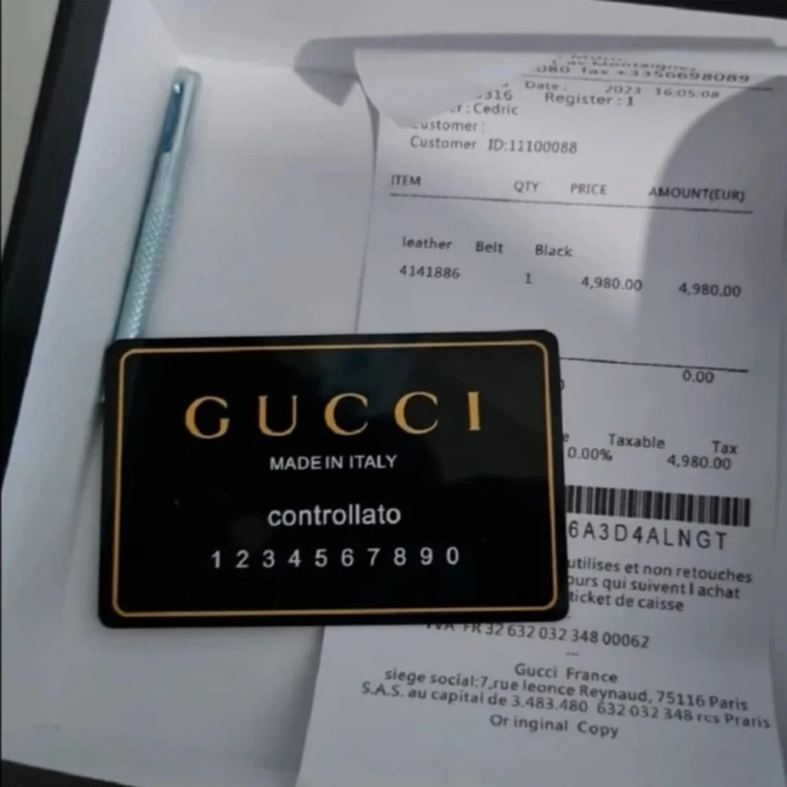 GG Supreme bälte med silverdetalj - 3