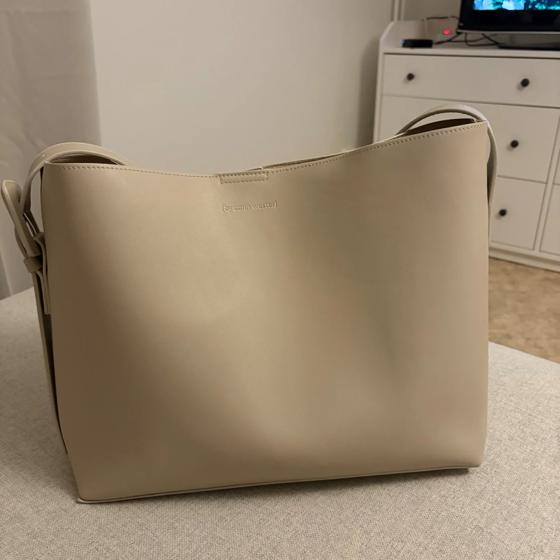 Beige axelväska från By Caine Wester