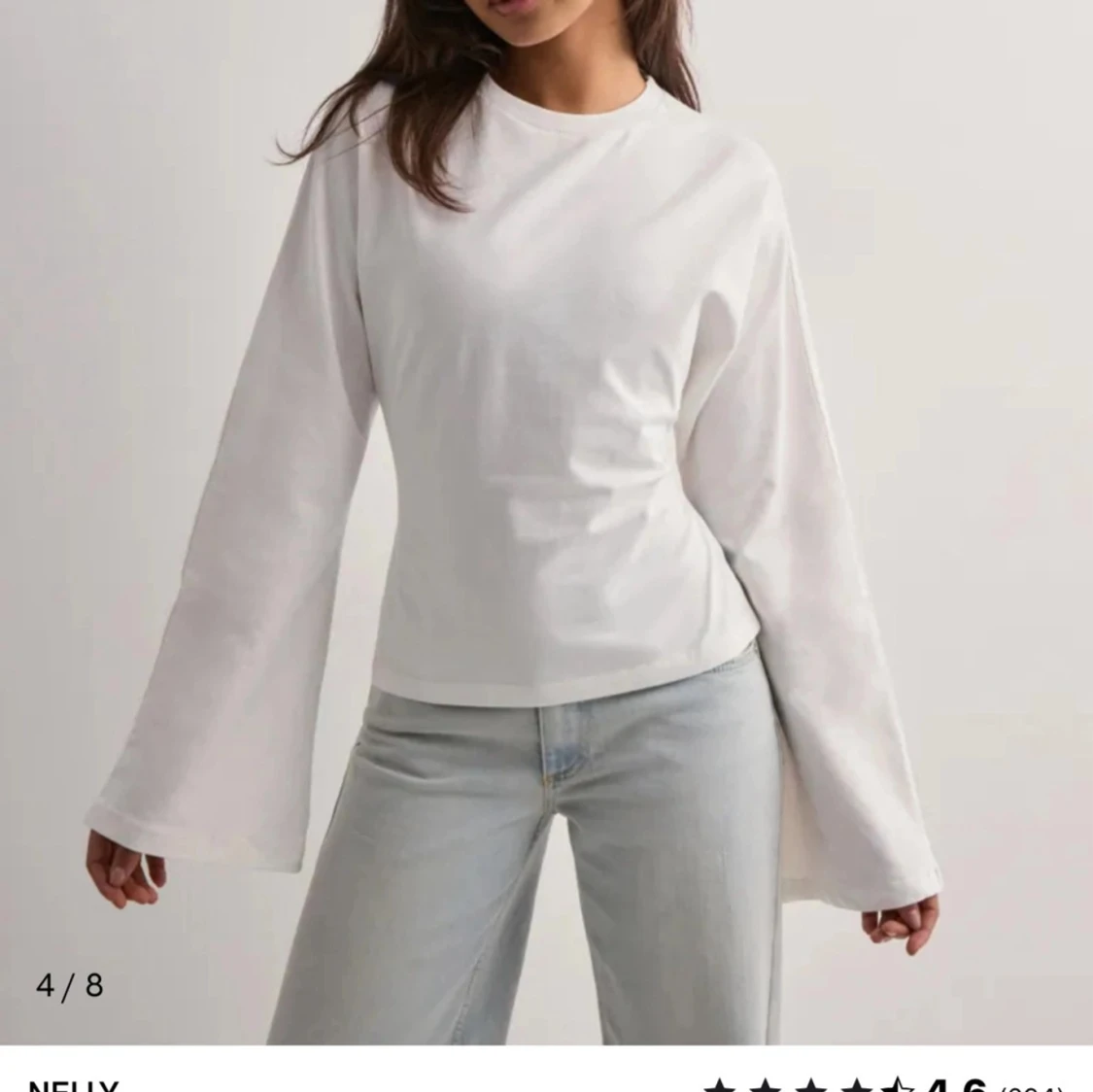 Långärmad med öppen rygg - 90