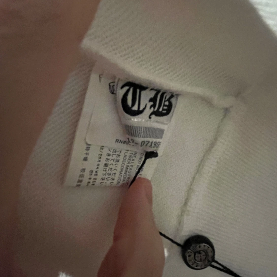 Vit hoodie Chrome Hearts  - 4