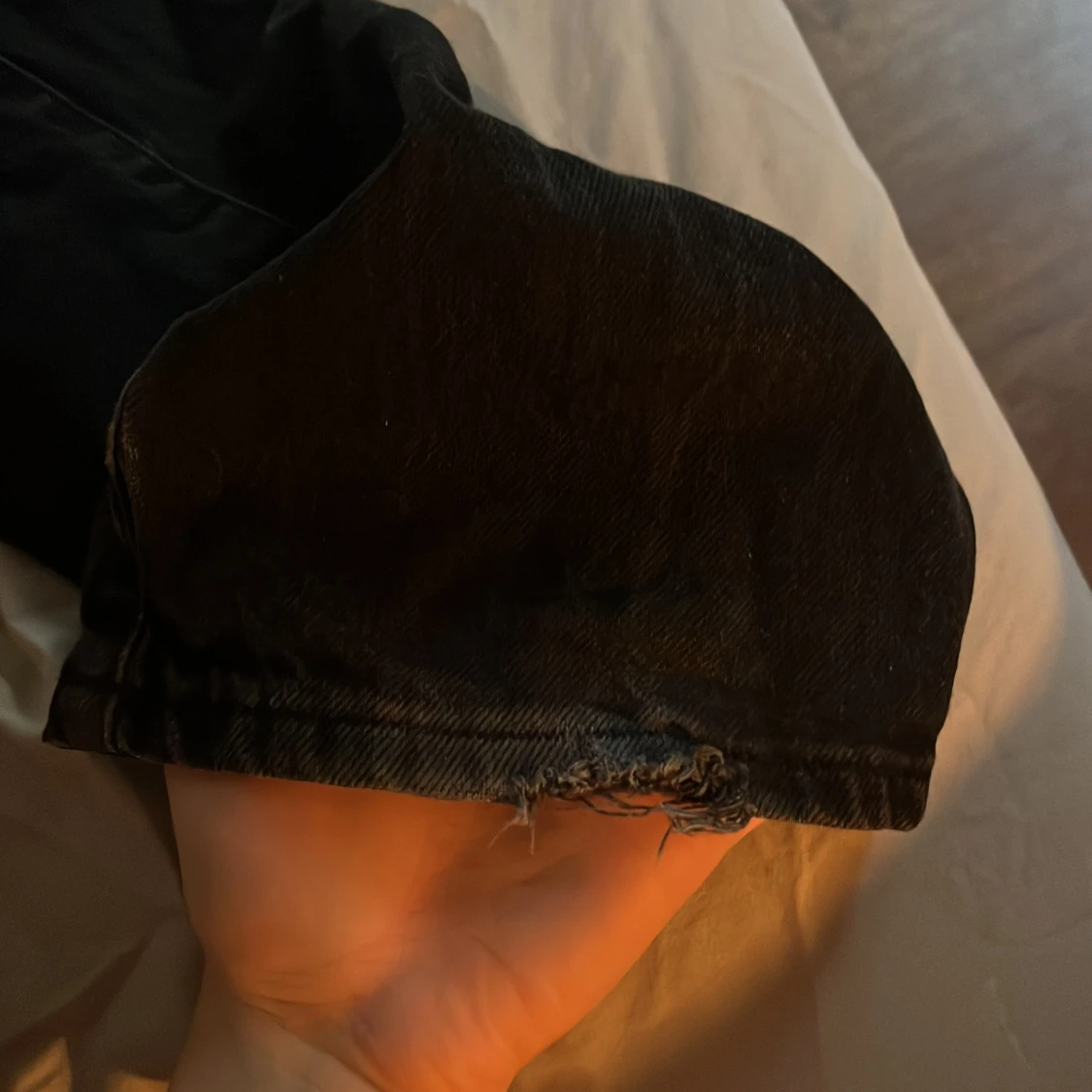 Svarta low waist straight jeans 24/32 - 3