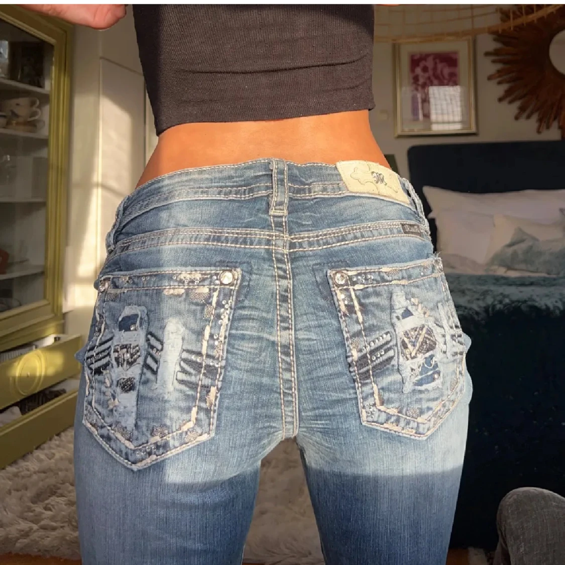 Lågmidjade jeans  - 2