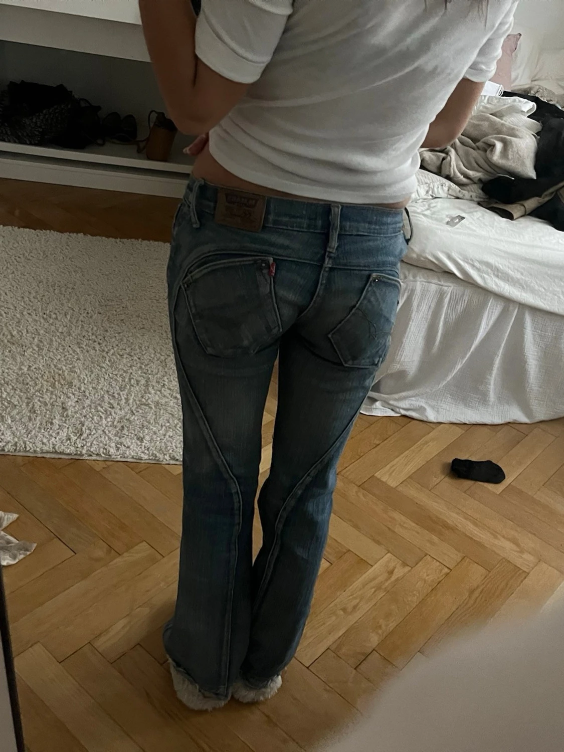 Lågmidjade jeans  - 1