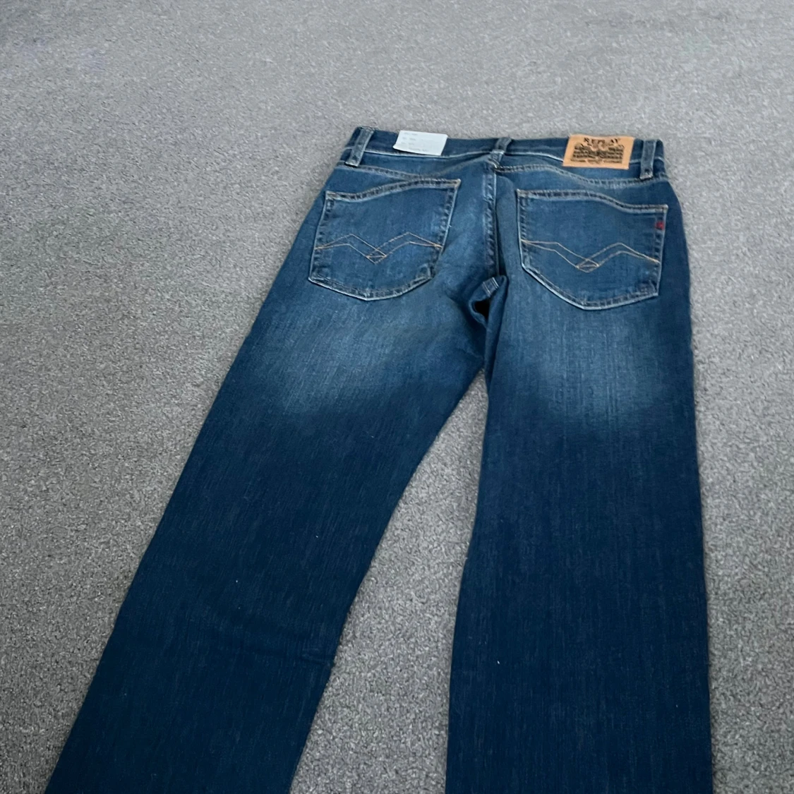 Blå slim fit jeans från Replay - 3