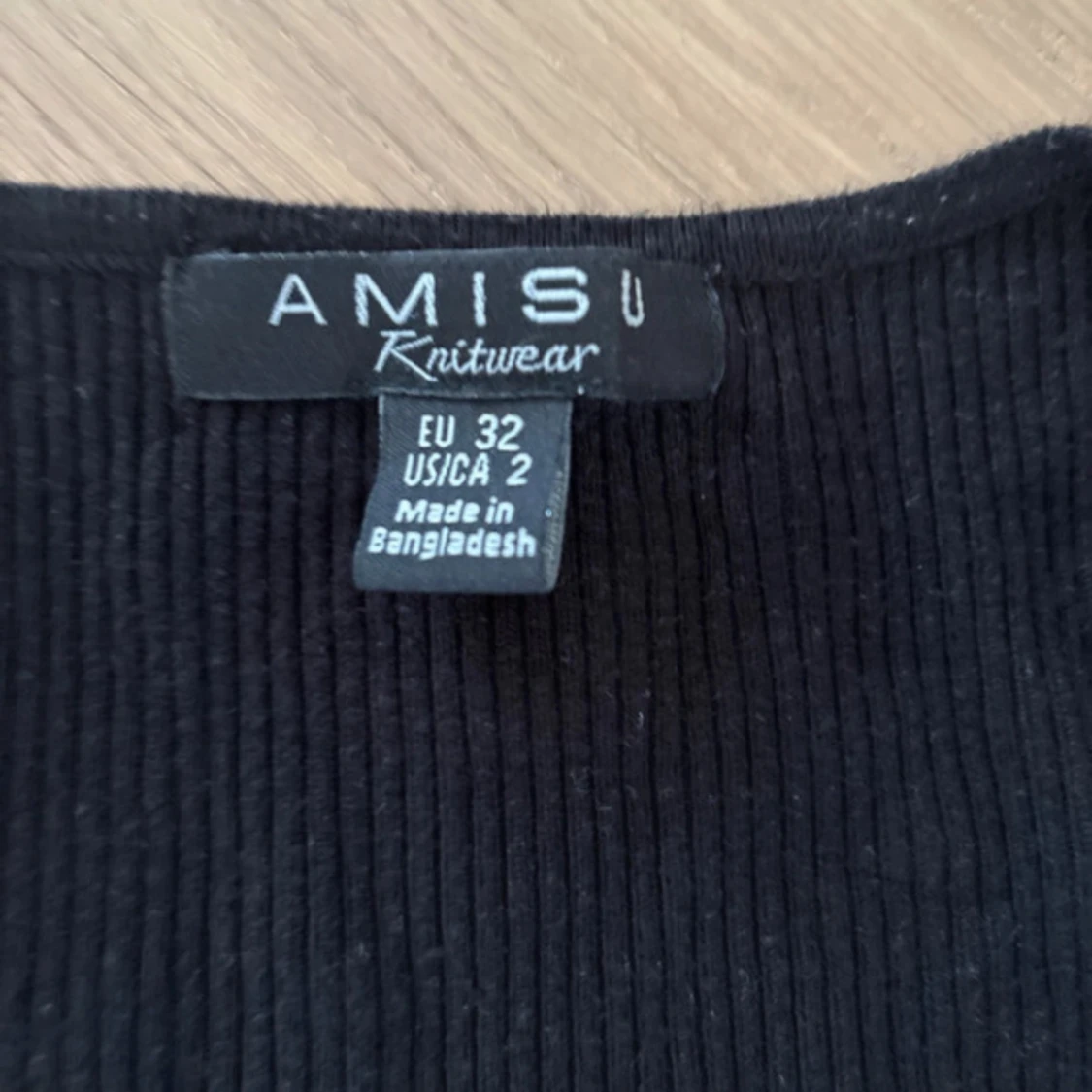 Svart ribbad långklänning från Amisu - 3