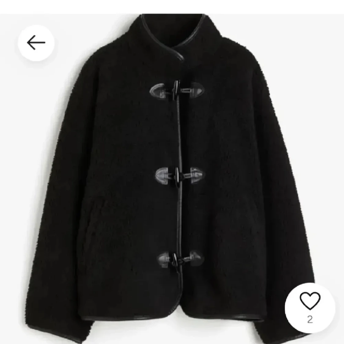 Svart teddyjacka hm - 1