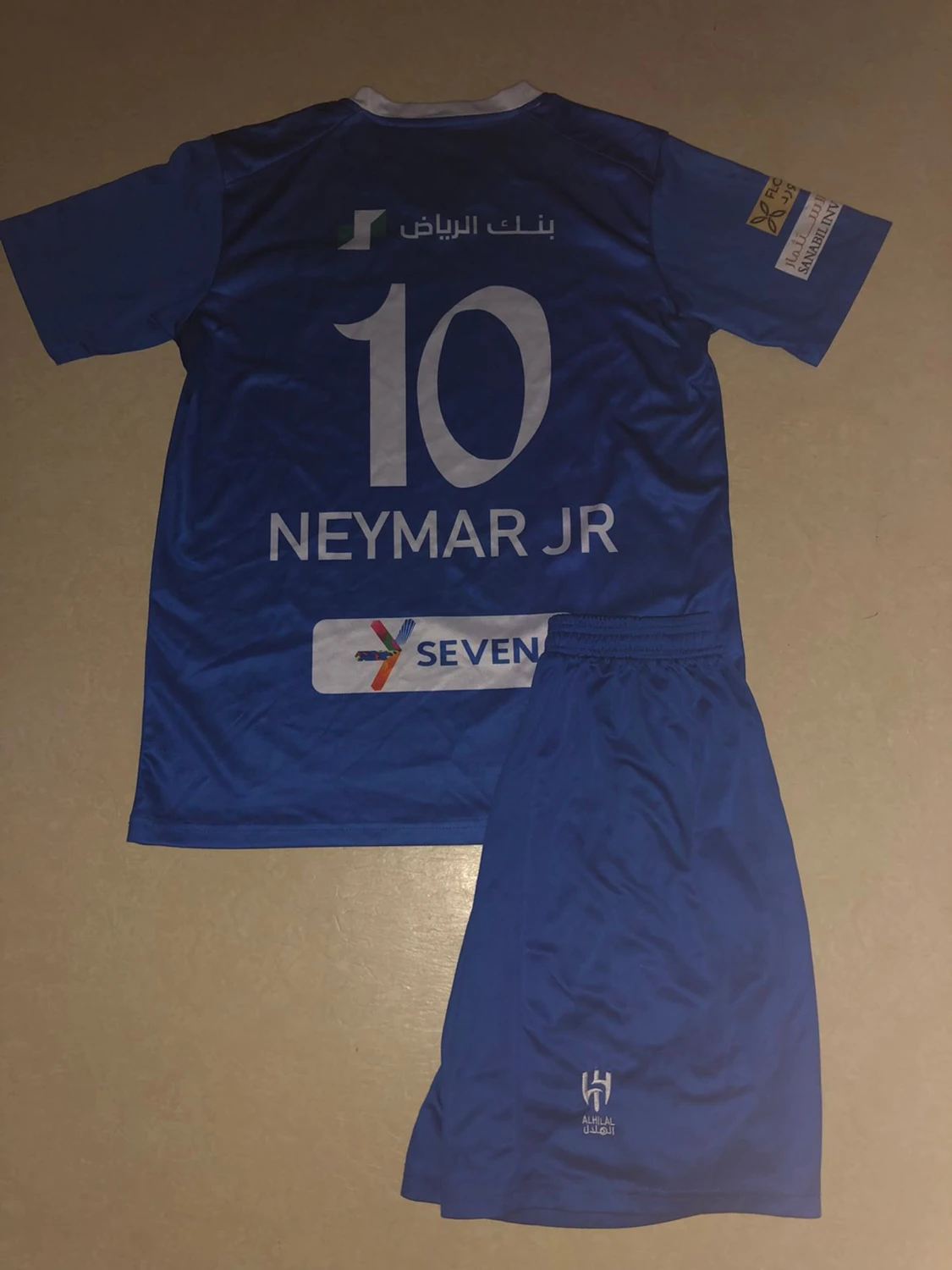 Blå Al Hilal Neymar Jr fotbollströja - 1
