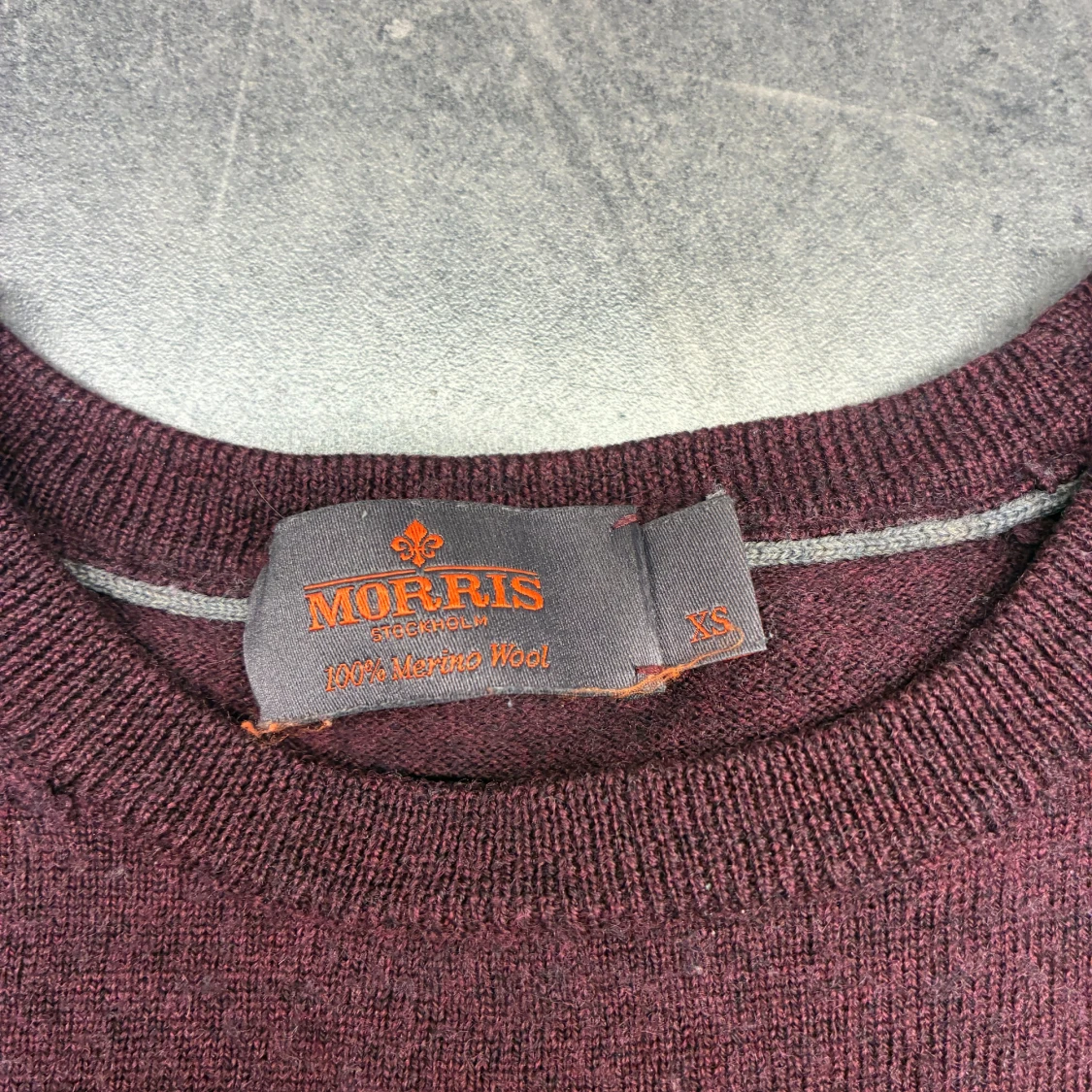 Stickad tröja från Morris i 100% merino ull - 3