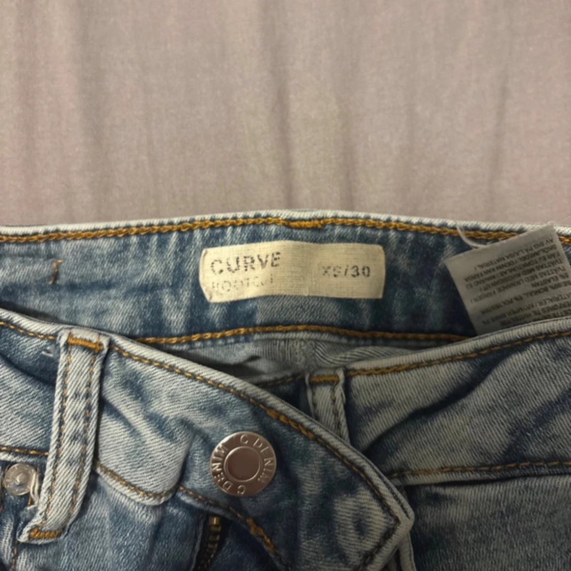 Ljusblå bootcut jeans Curve XS/30 - 2