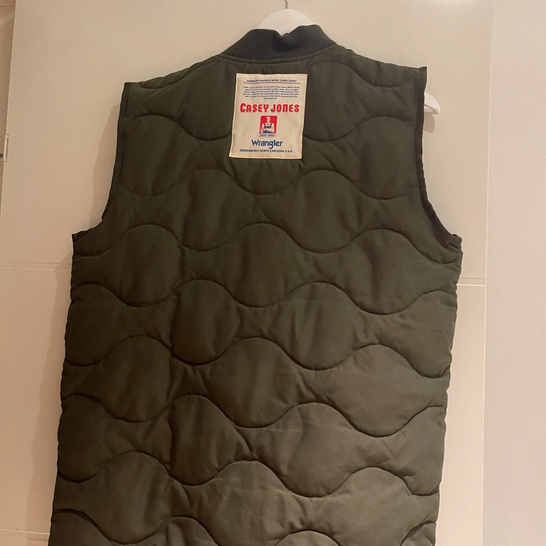 Quiltad grön dunväst från Wrangler - 3