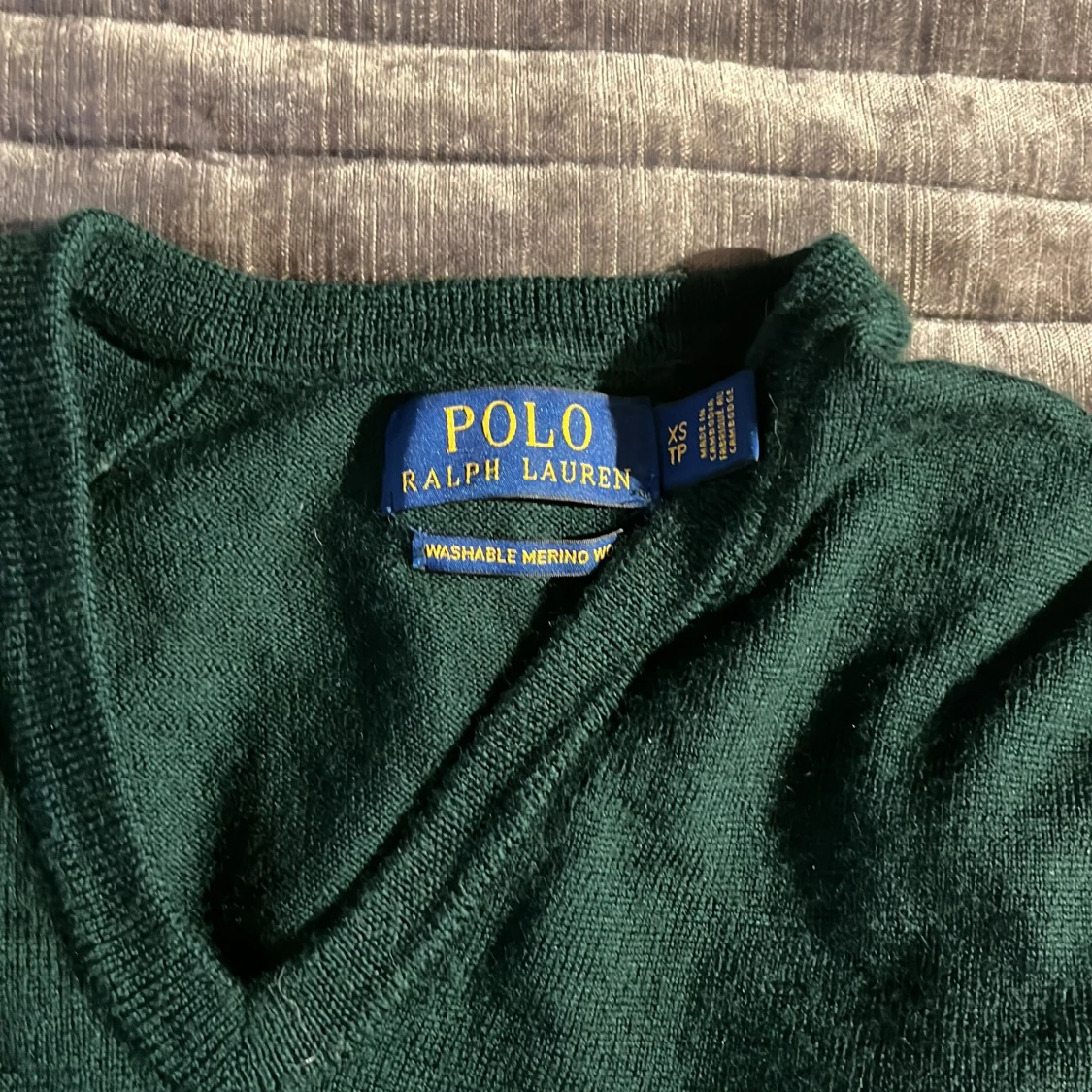Mörkgrön merinoullströja Polo Ralph Lauren - 1