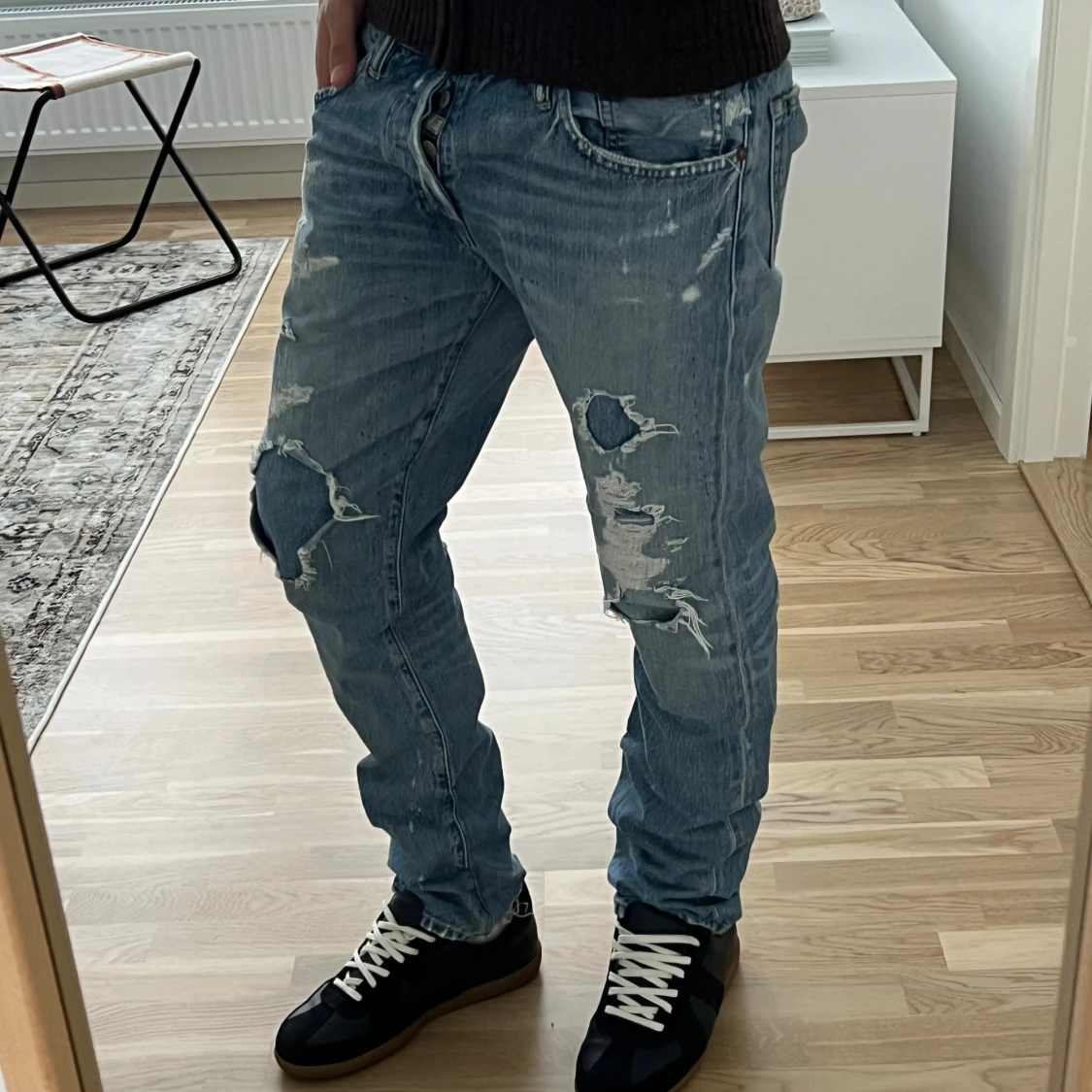 Ralph Lauren jeans med slitningar  - 1