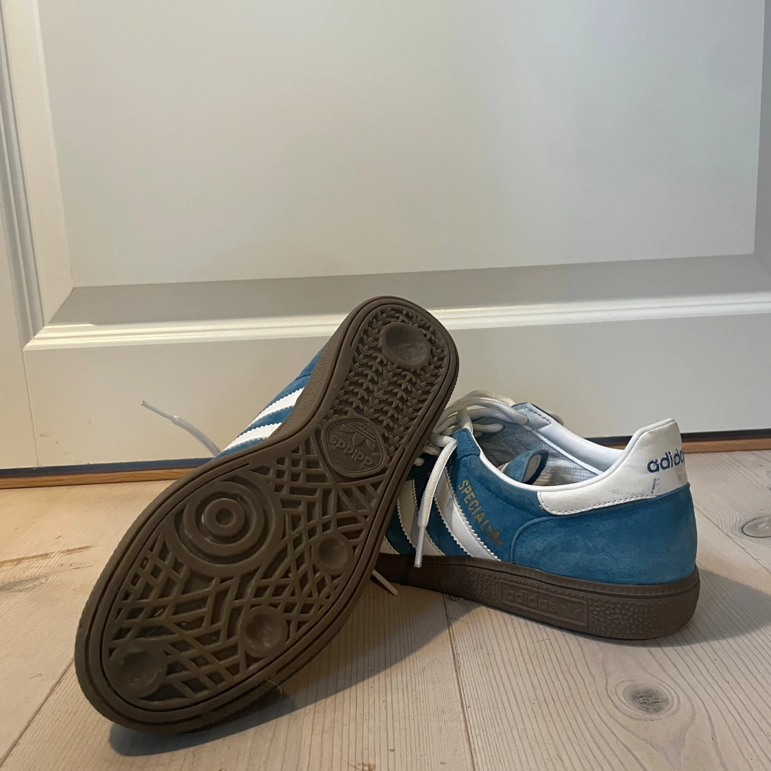 Adidas Spezial blå sneakers mocka - 3