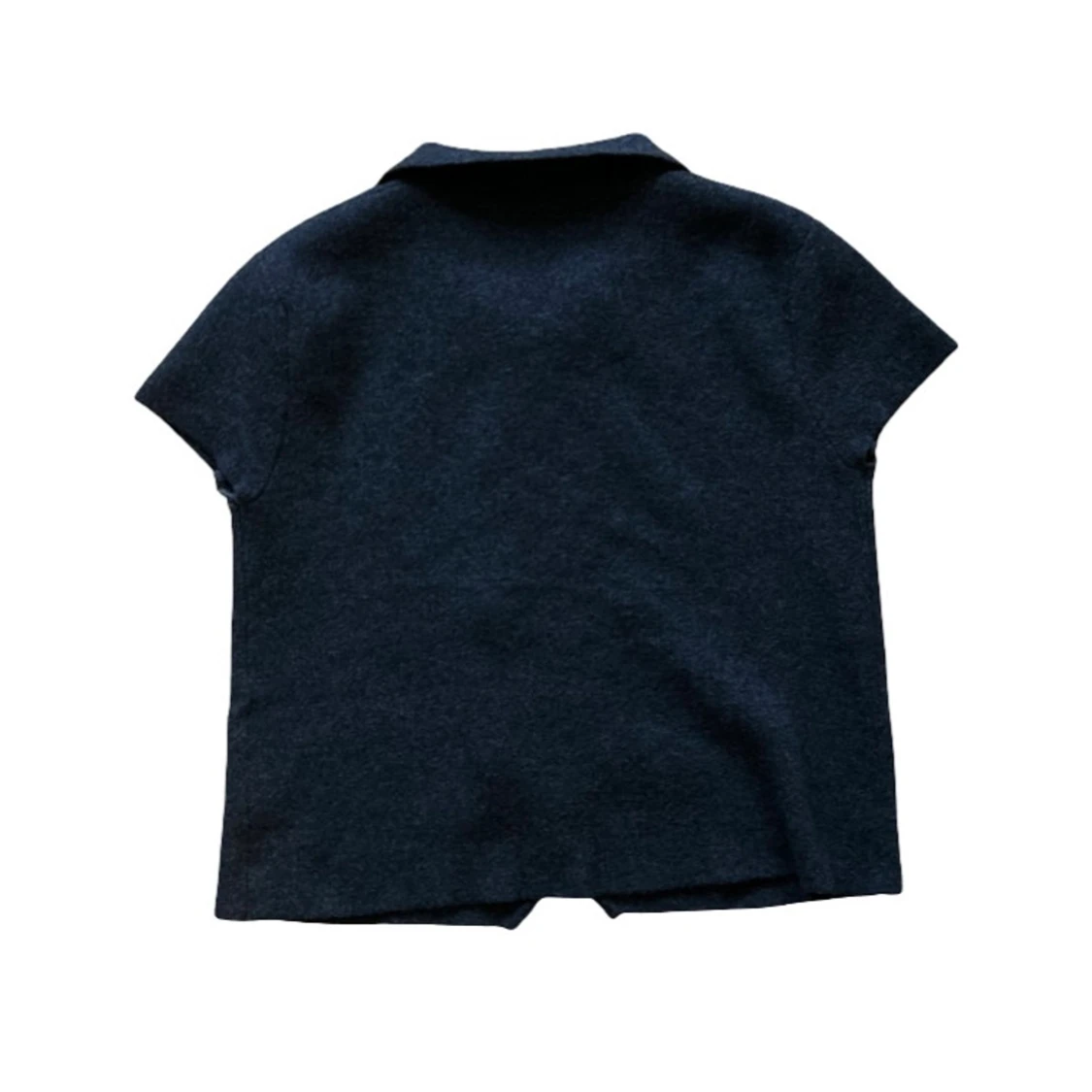 Svart kortärmad blus - ZARA - 1