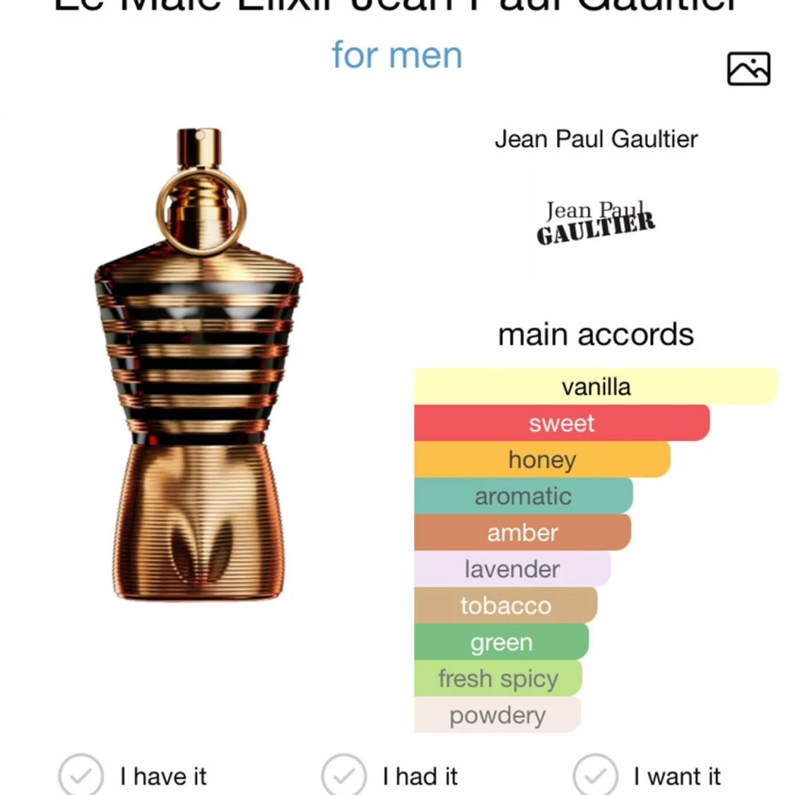 Jean Paul elexir 125ml - 2