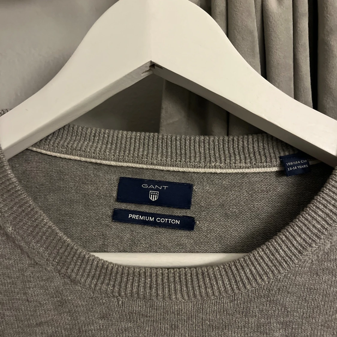 Grå bomullströja från Gant
