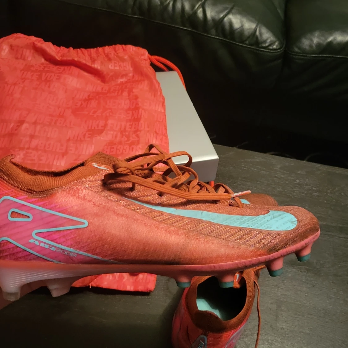 Nike Mercurial fotbollsskor röd/blå - 2