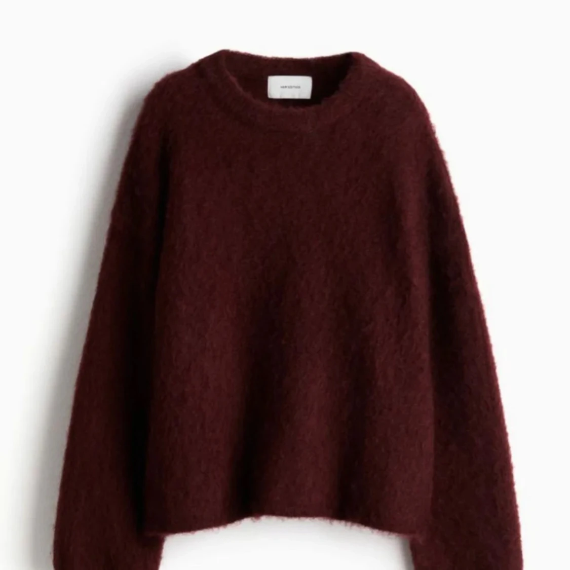 Vinröd stickad tröja från HM