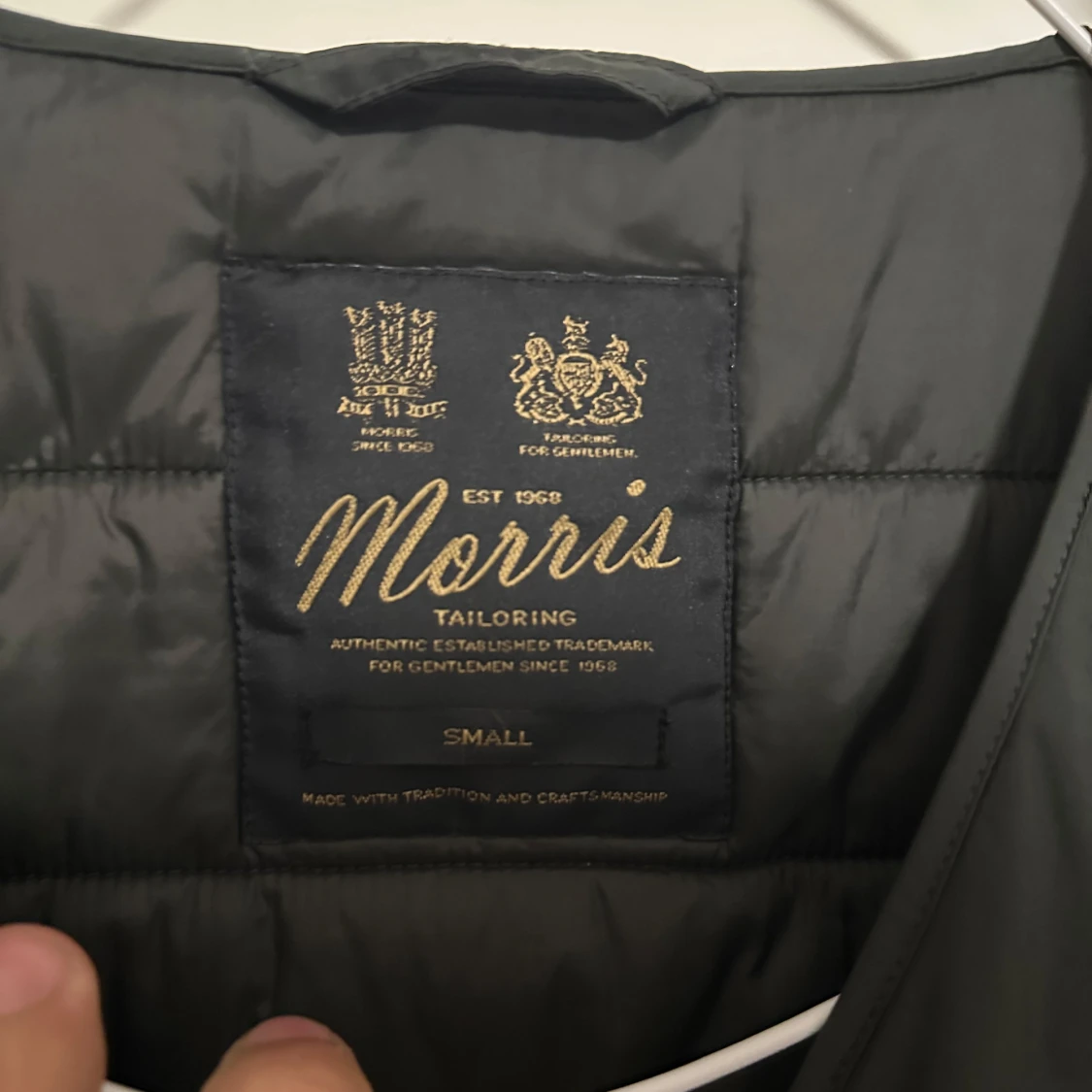 olive grön dunväst från Morris Stockholm(äkta) - 1