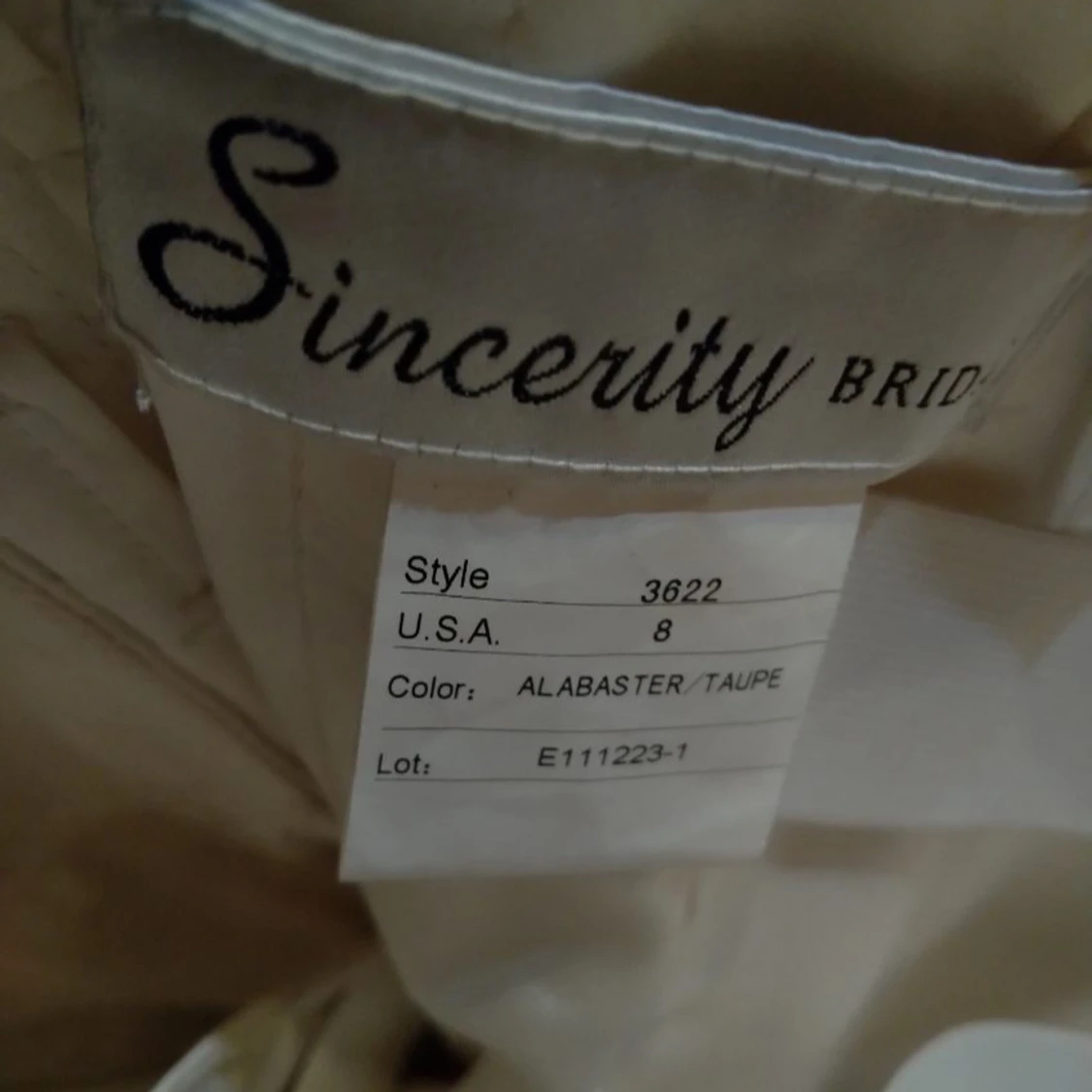 Champagnefärgad långklänning Sincerity - 3