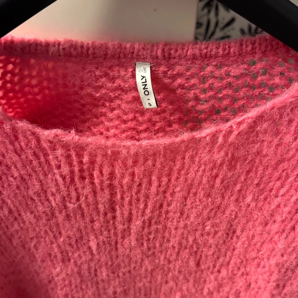 Rosa stickad tröja från ONLY - 1
