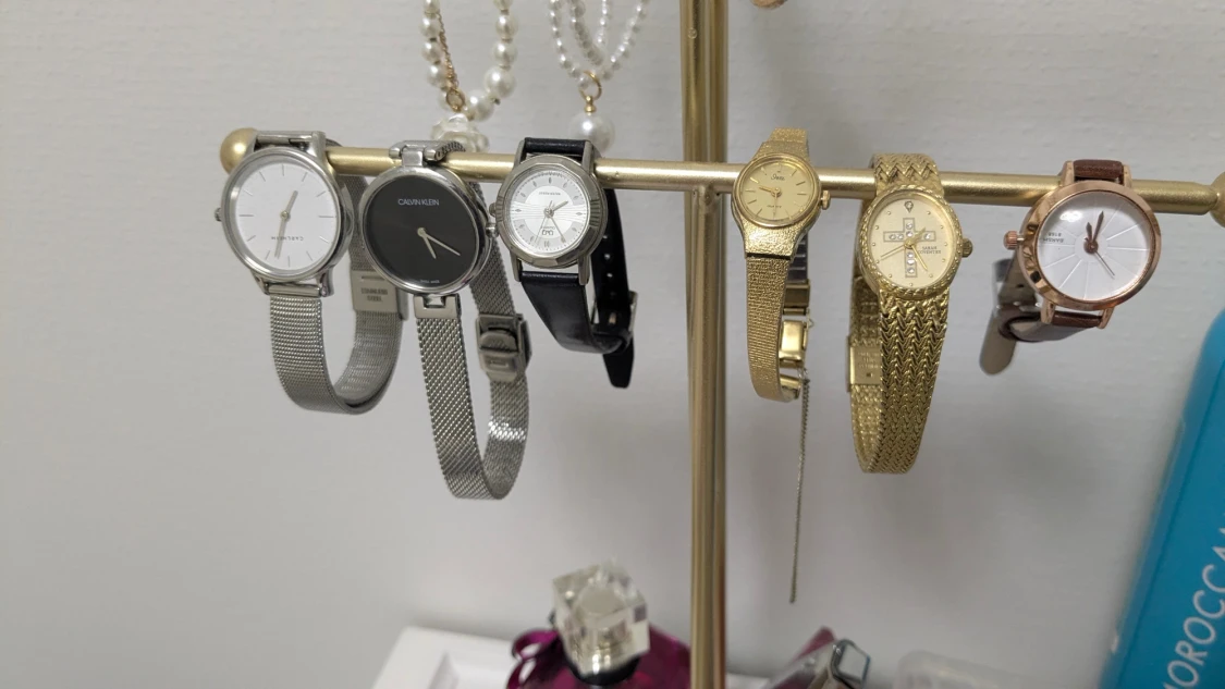 Mix damklockor i silver och guld