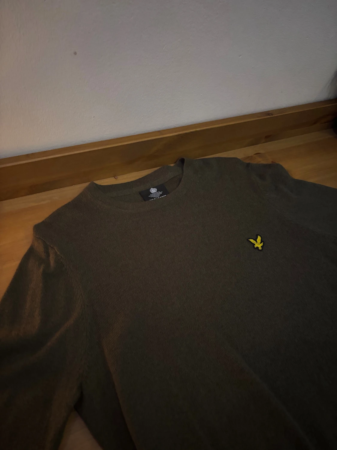 Olivgrön stickad tröja Lyle & Scott - 2