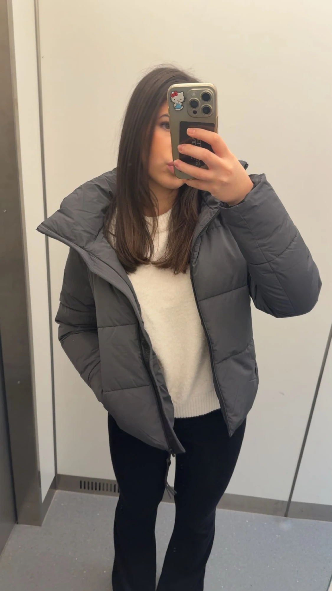 Grå pufferjacka från Navahoo - 1