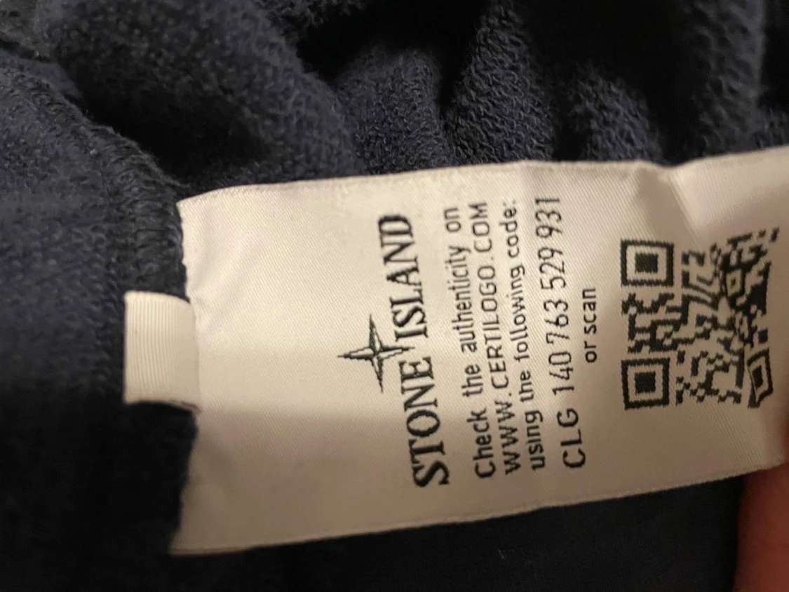 Mörkblå Stone Island sweatshirt - 3