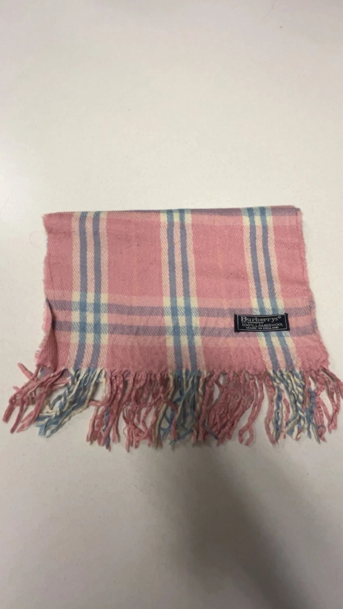 Rutig rosa halsduk från Burberrys
