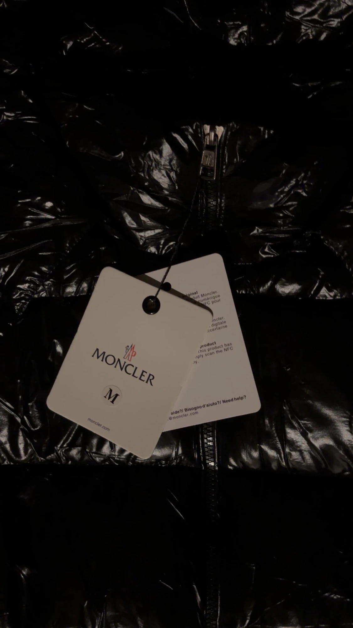 Svart Moncler pufferjacka M !NFC SCAN!  - 3