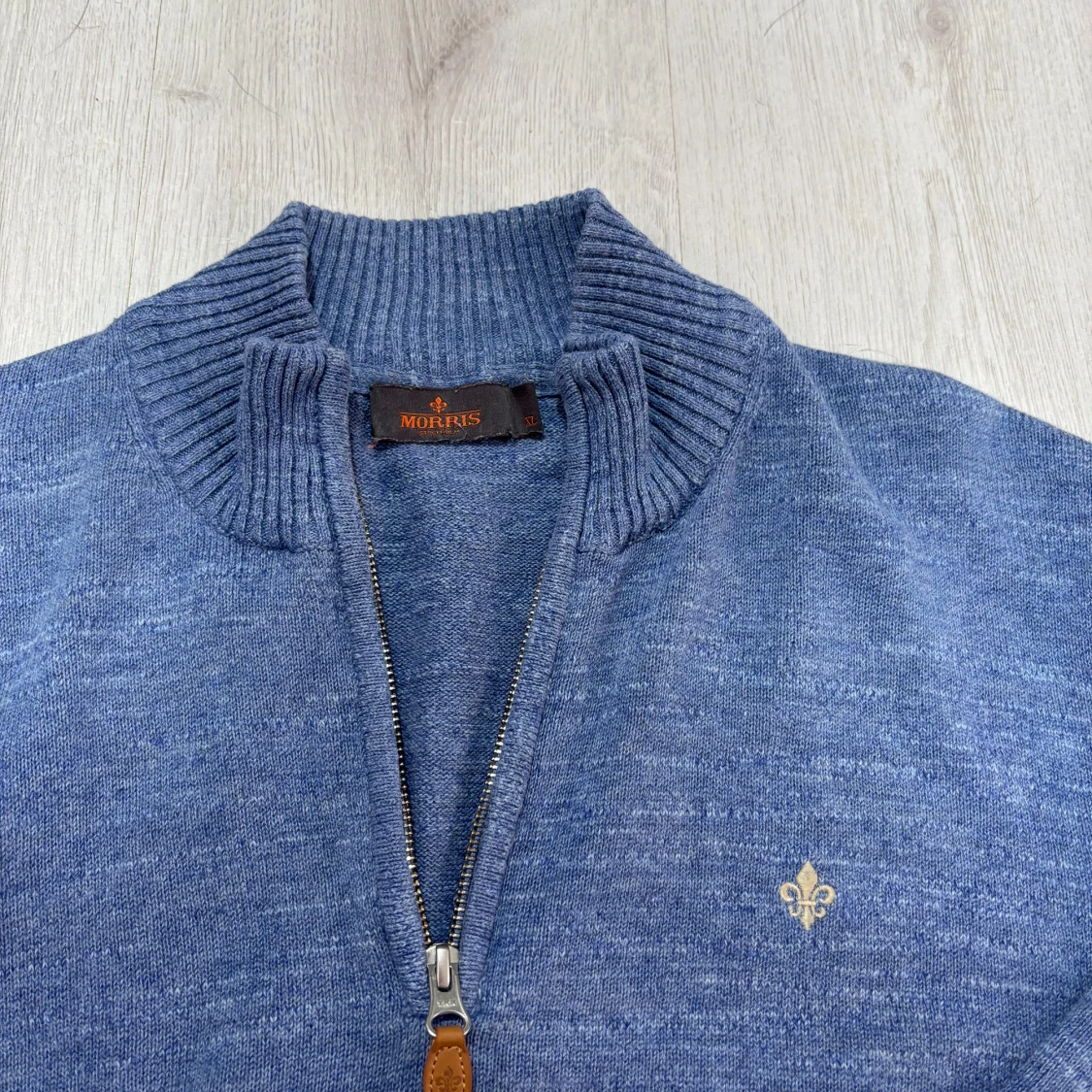 Blå stickad tröja från Morris XL - 1