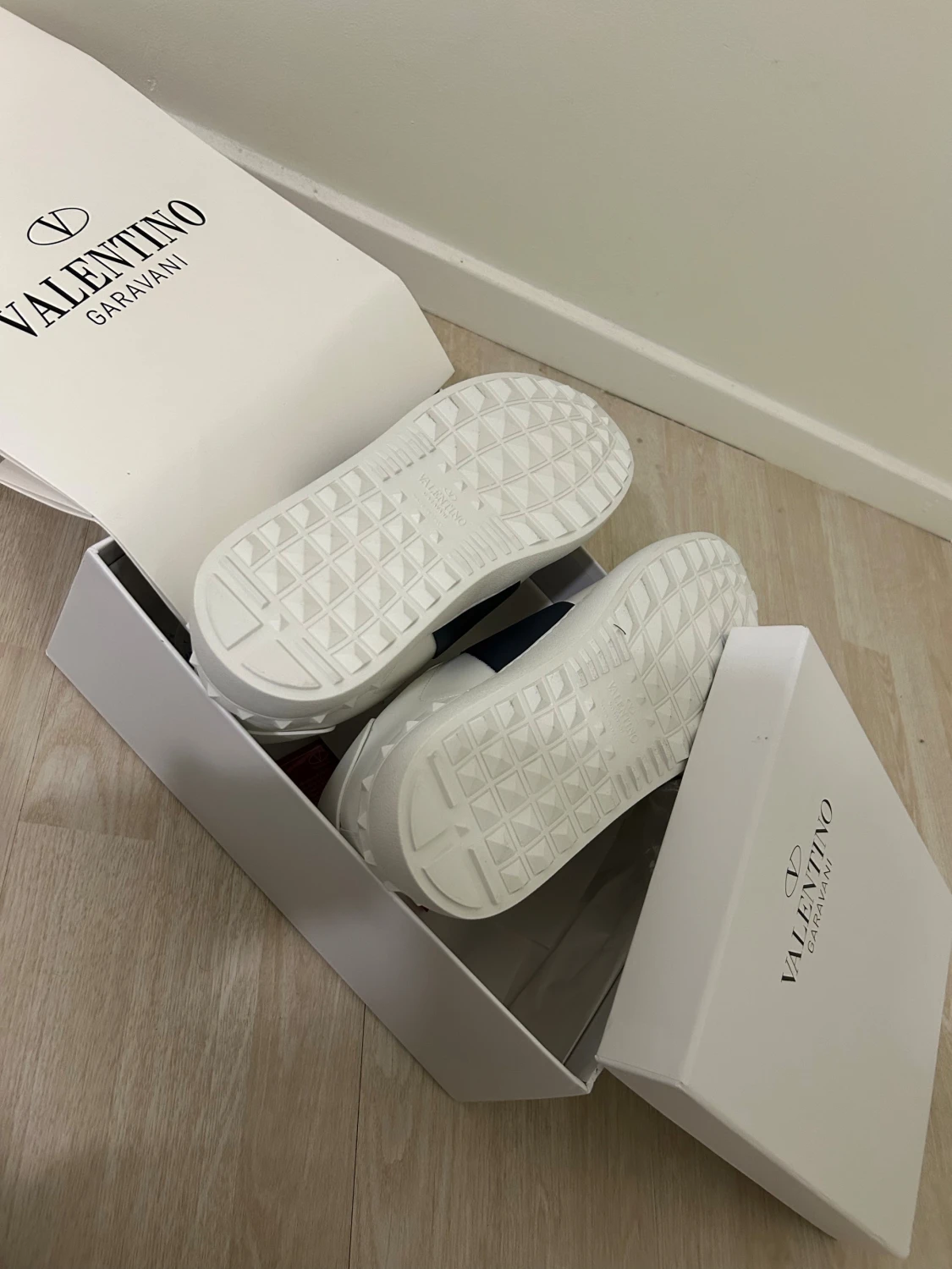 Valentino Garavani Open sneakers vit/blå - 4