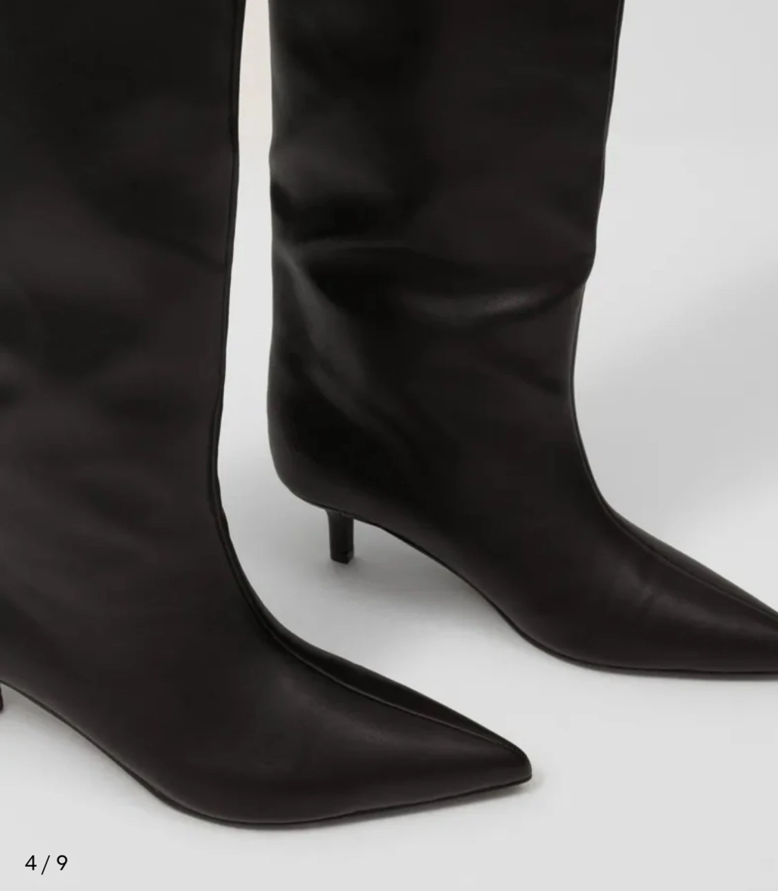 Svarta stövlar med spetsig tå och klack - 1