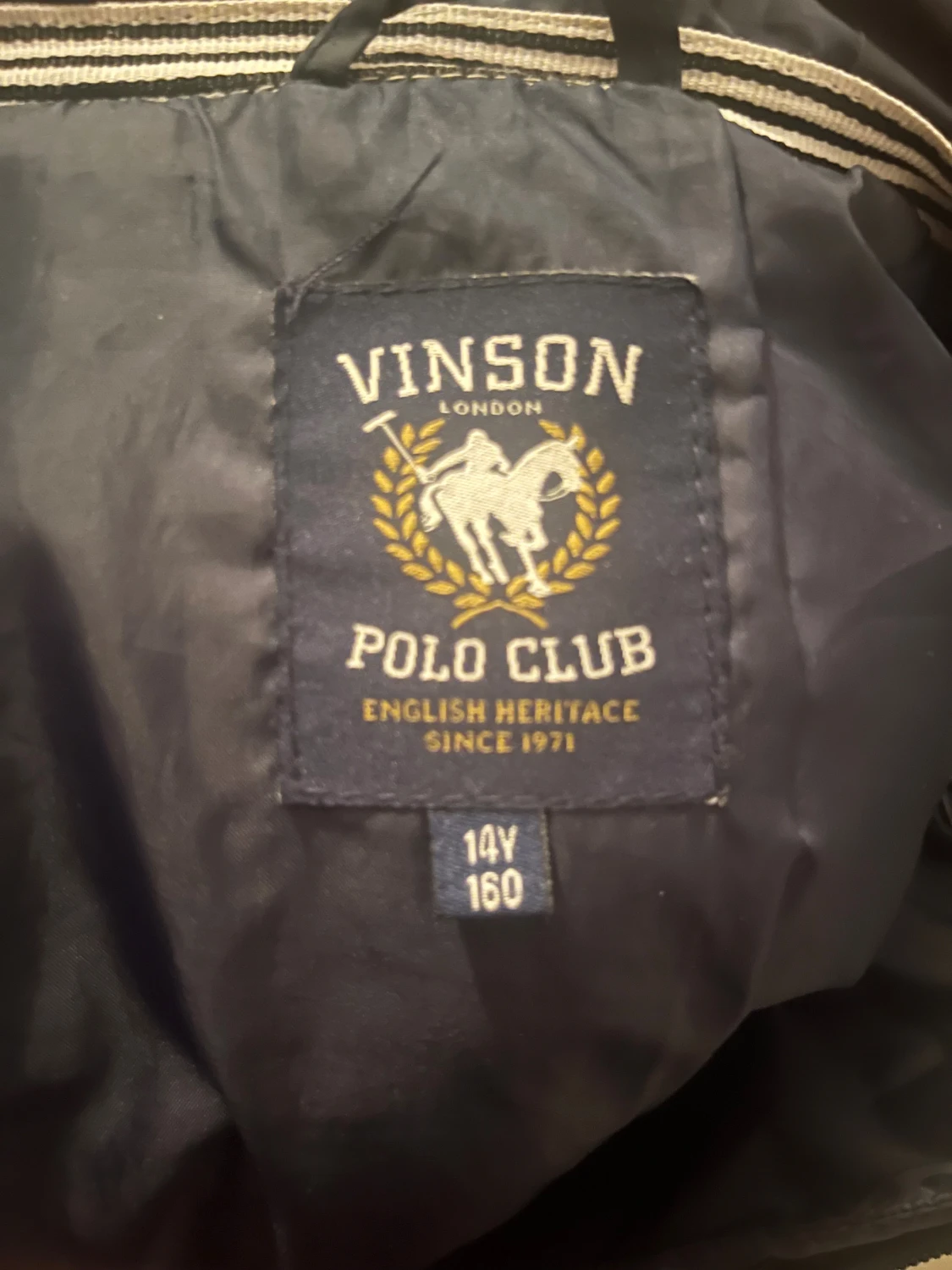 Svart pufferjacka från Vinson Polo Club - 2