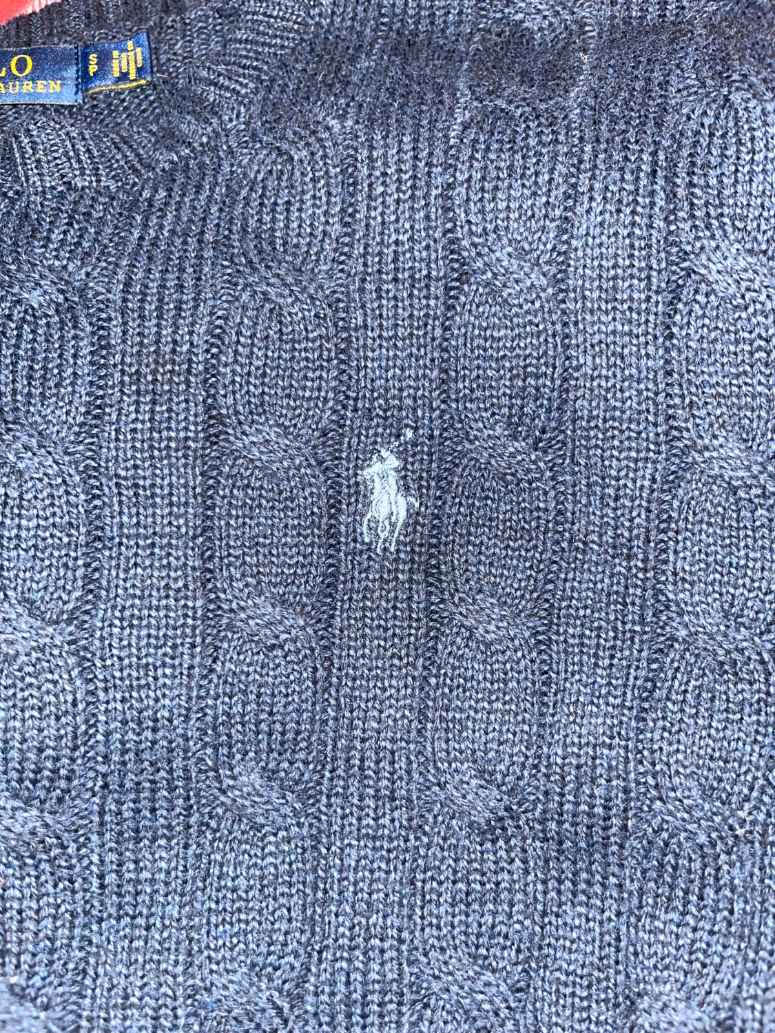 Marinblå stickad tröja Polo Ralph Lauren - 2