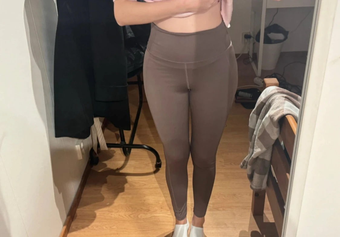 Beige leggings