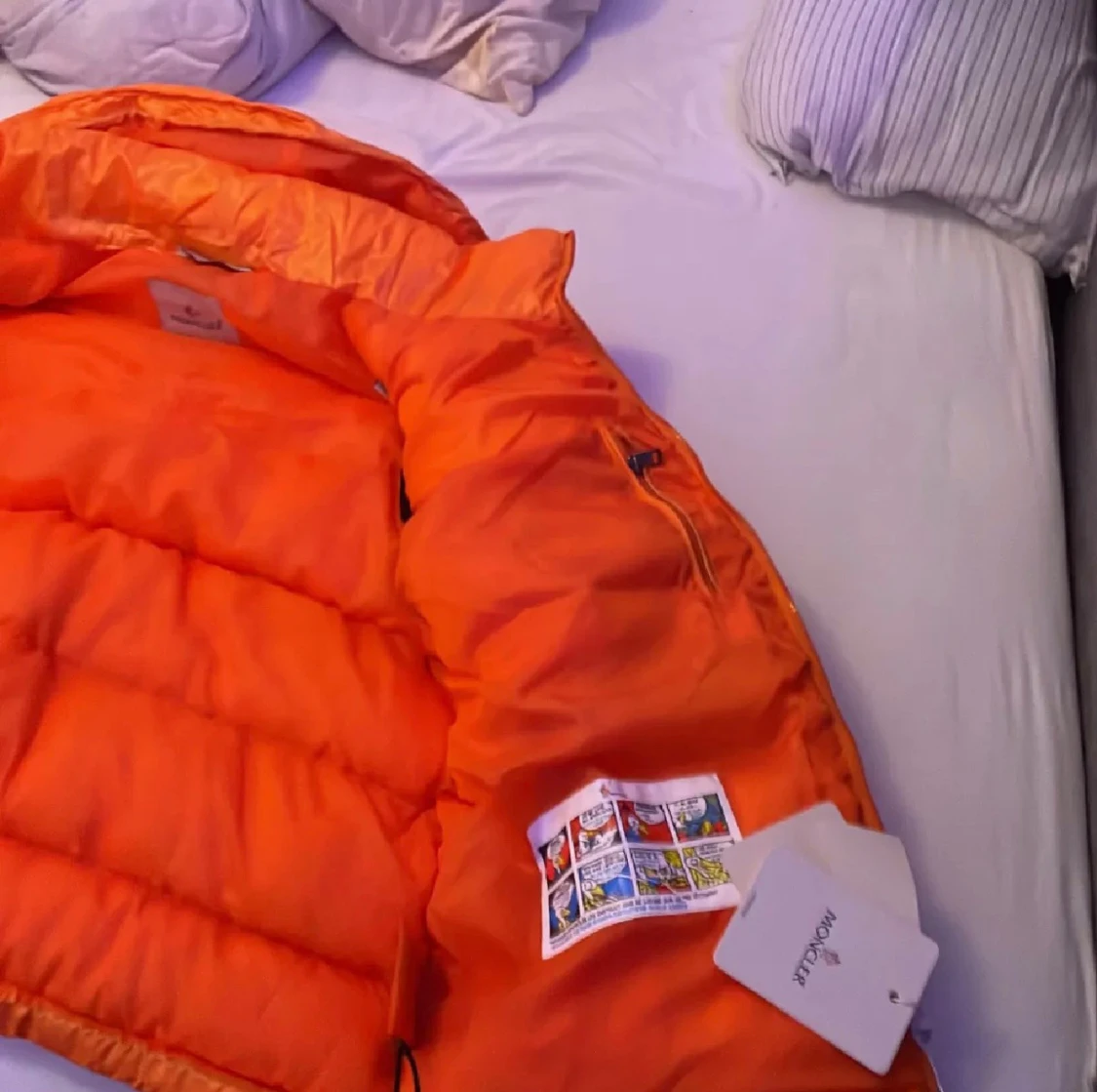 Orange dunjacka från Moncler - 1