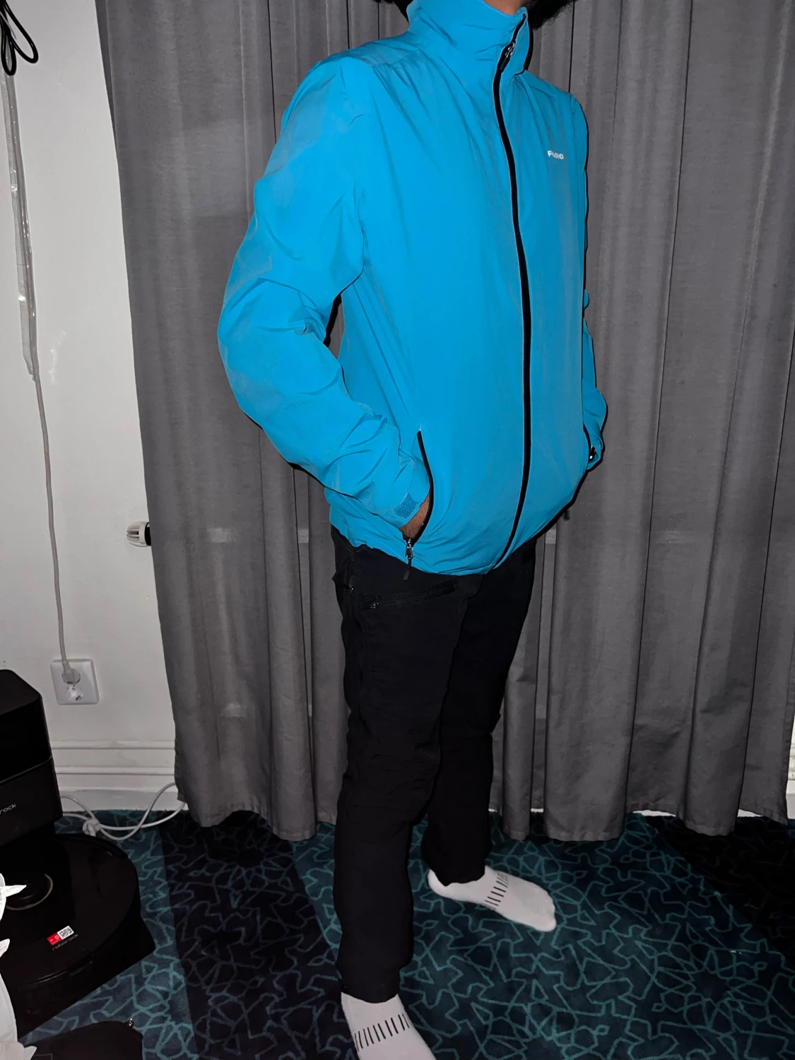 Blå vindjacka från FOUR-D, storlek S - 1